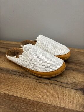 Reef Cushion Homey Mesh Slip On Clog Mule White Women’s